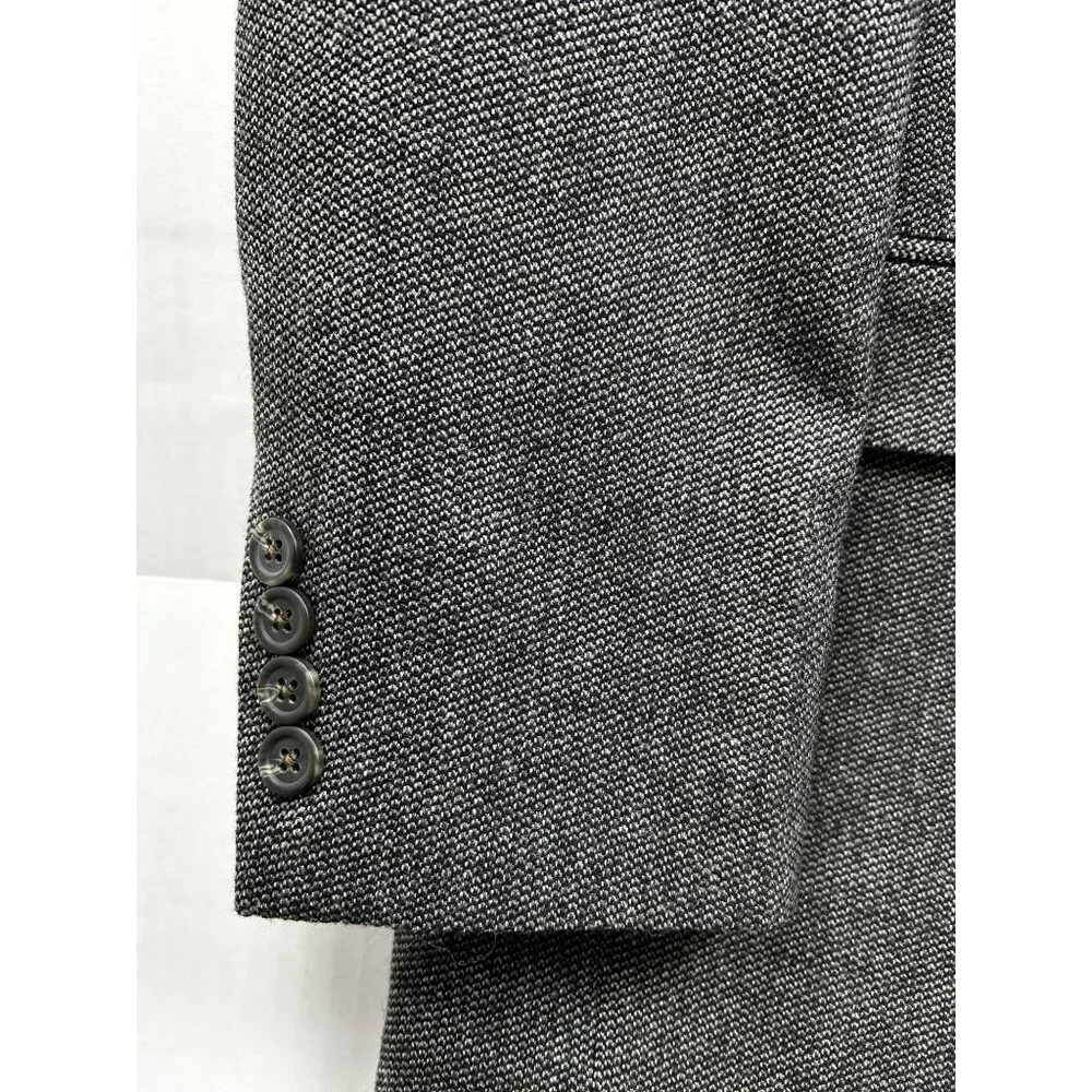Chaps Blazer Mens 42R Gray 100%‎ Wool Two-Button Classic Fit Sport Coat Classic